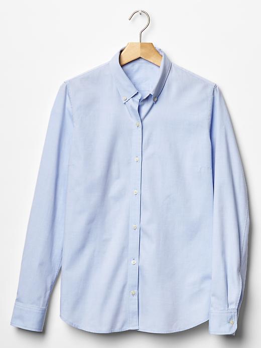 Image number 4 showing, Fitted boyfriend oxford shirt
