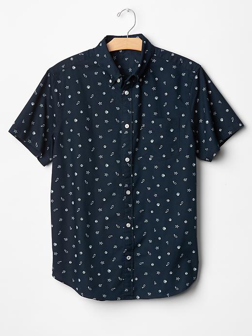 Image number 2 showing, Beach-motif oxford shirt