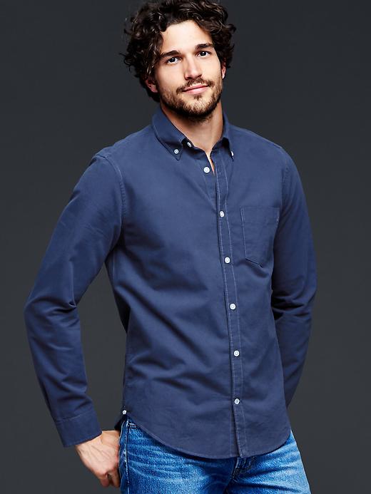 Image number 1 showing, Modern Oxford solid shirt