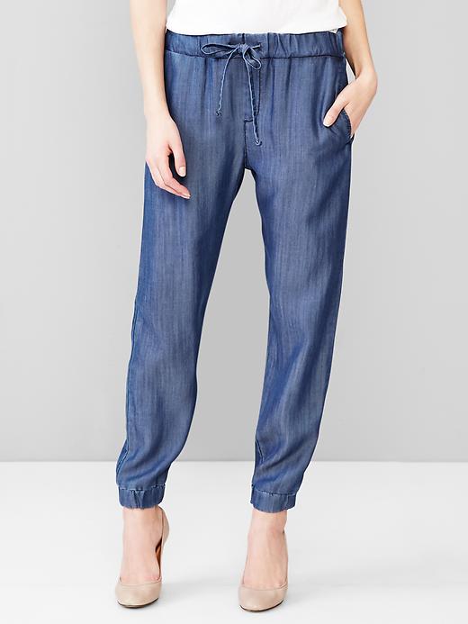 Image number 1 showing, 1969 TENCEL&#153 denim jogger pants