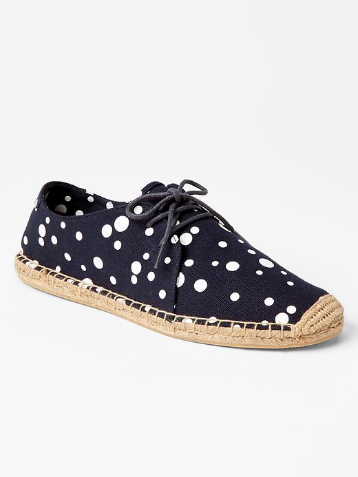 1 of 8 showing, with the color blue dot of product Lace-up espadrilles
