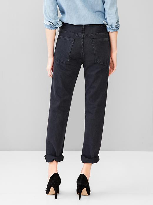 2 of 8 showing, with the color tinted blackwash of product 1969 authentic boyfriend jeans