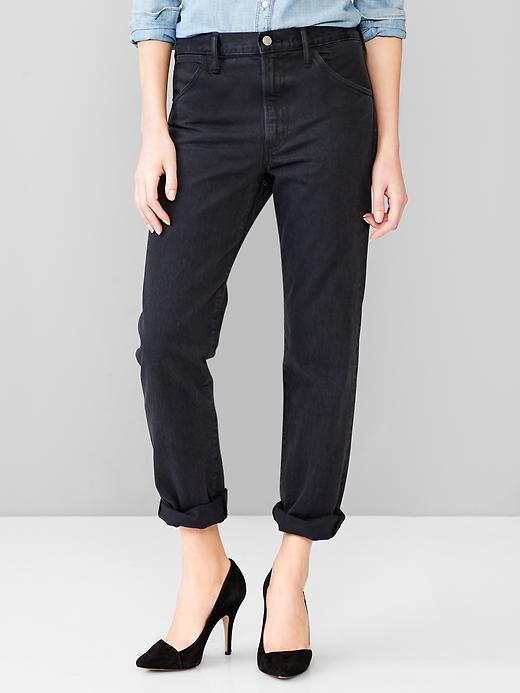 1 of 8 showing, with the color tinted blackwash of product 1969 authentic boyfriend jeans