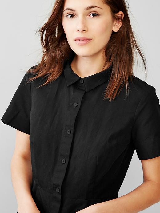 Fit & flare shirtdress | Gap