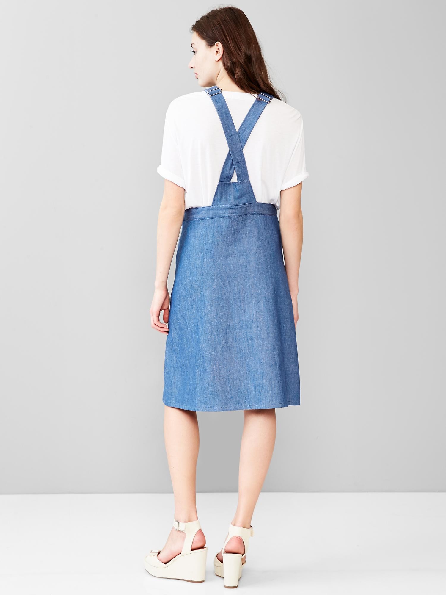 Gap denim shop overall dress
