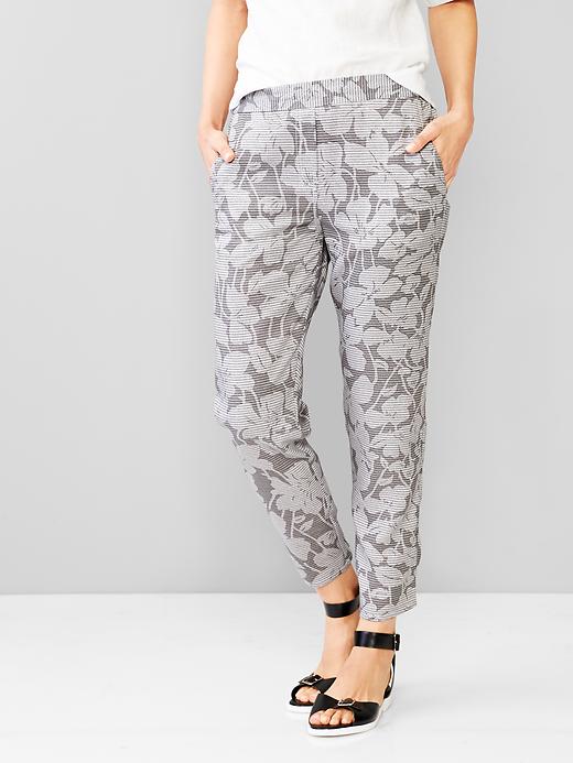 View large product image 1 of 1. Printed TENCEL&#153 jogger pants