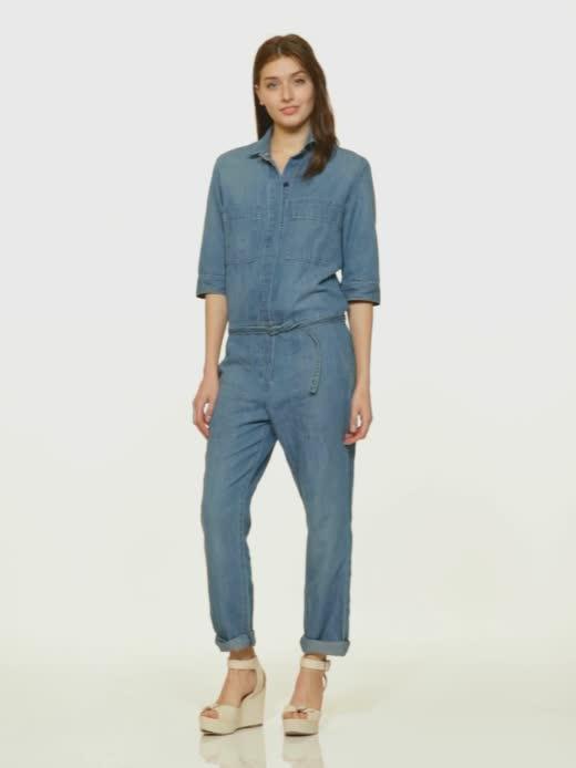 Gap 1969 linen denim jumpsuit — фото 7