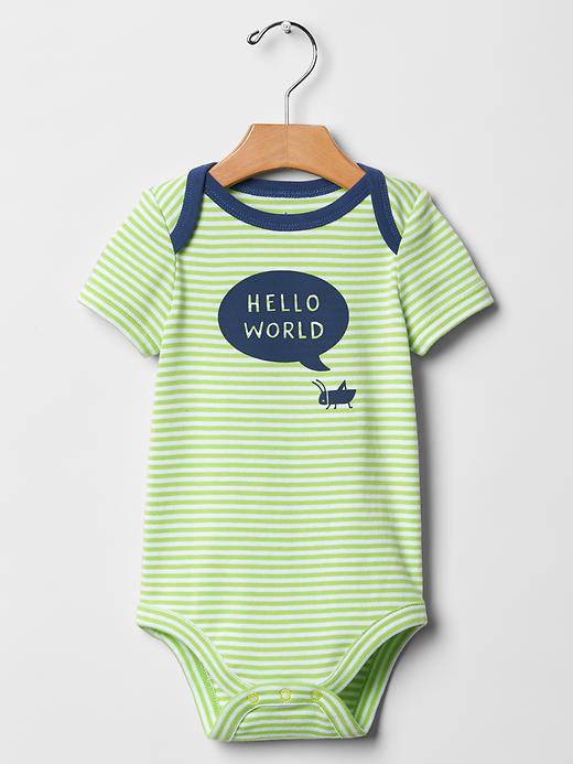 1 of 8 showing, with the color willow springs of product Bug statement bodysuit