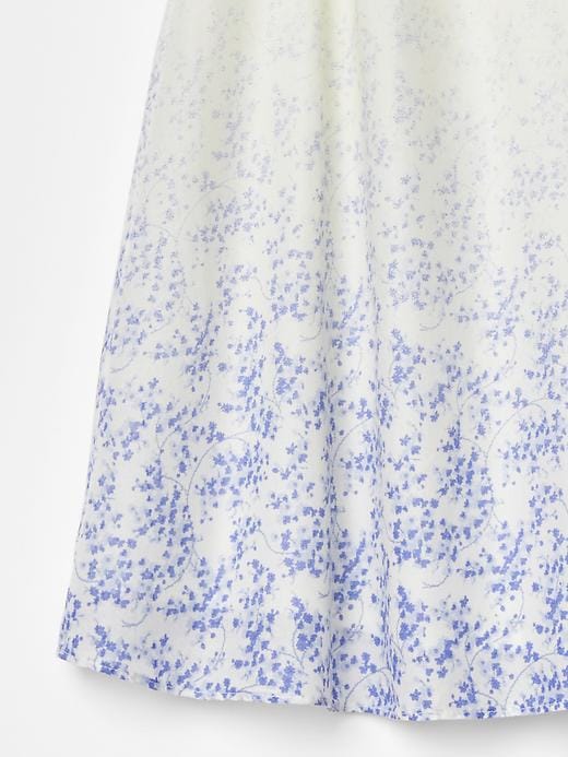 2 of 8 showing, with the color snow cap of product Floral ombre flutter dress