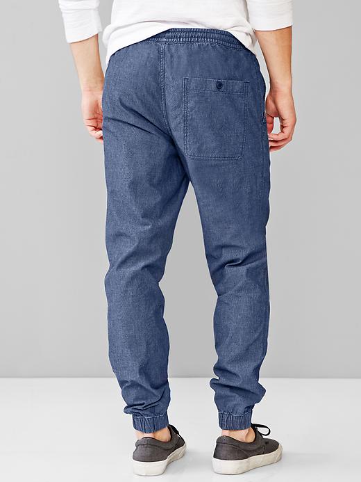 2 of 8 showing, with the color navy of product End-on-end joggers
