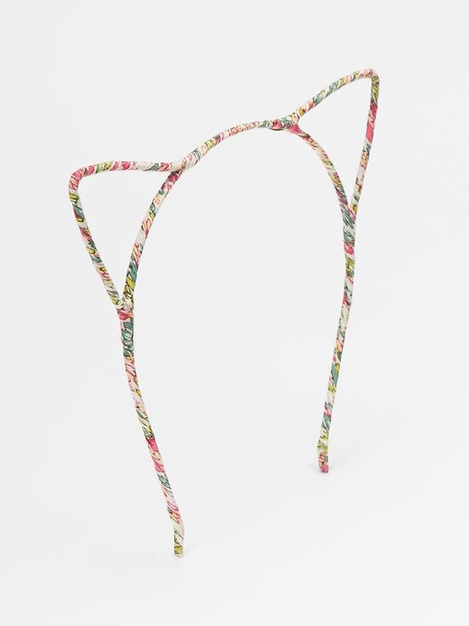 1 of 8 showing, with the color pink heart of product Floral cat headband