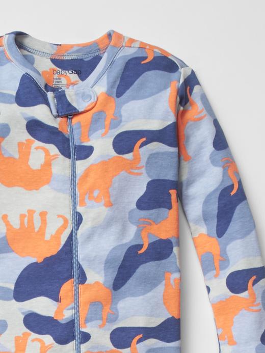 2 of 8 showing, with the color opal of product Animal camo sleep one-piece