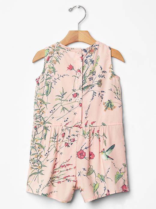 2 of 8 showing, with the color silk powder of product Printed pleat romper