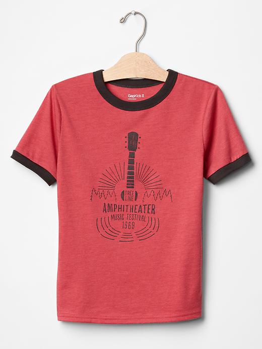 1 of 8 showing, with the color autumn rose of product Ringer graphic tee