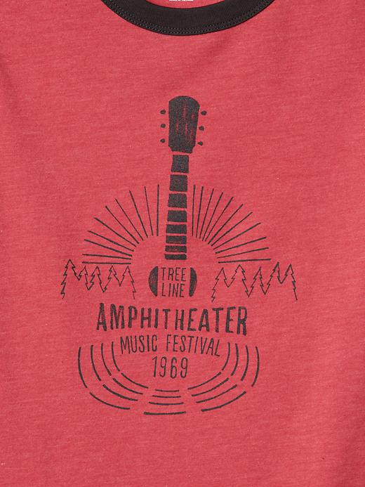 2 of 8 showing, with the color autumn rose of product Ringer graphic tee