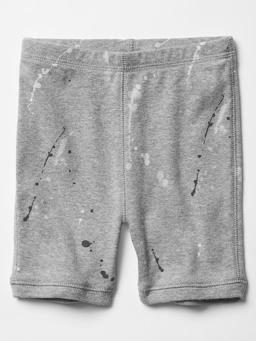 1 of 8 showing, with the color grey heather of product Printed sleep shorts