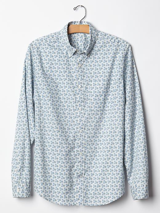 2 of 8 showing, with the color sandstorm of product Geo floral print shirt