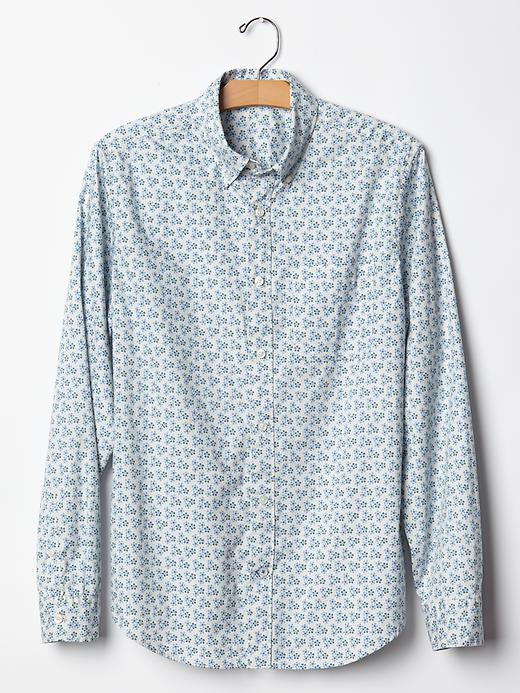 Image number 2 showing, Geo floral print shirt