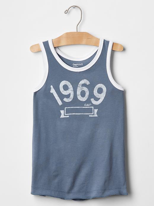 1 of 8 showing, with the color cornflower of product Ringer graphic tank
