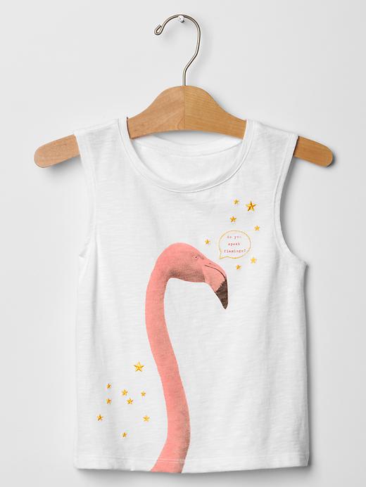 1 of 8 showing, with the color white of product Embroidered graphic tank