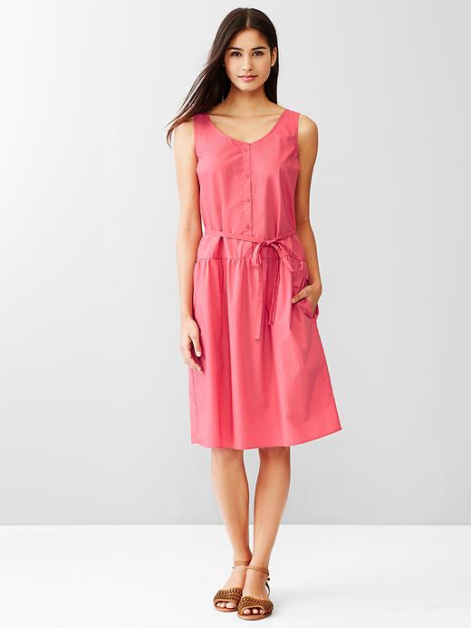 1 of 8 showing, with the color autumn rose of product Tank shirtdress