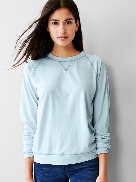 1 of 8 showing, with the color air of product Tri-blend sweatshirt