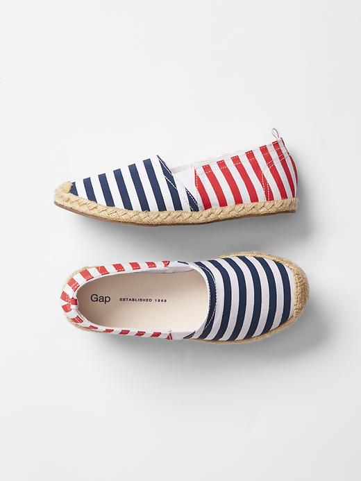 1 of 8 showing, with the color stripe of product Espadrille slip-ons