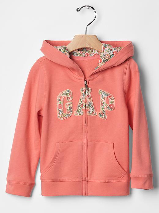 トップス POPPY COTTON LACE HEART SWEATSHIRT Floral logo zip hoodie | Gap