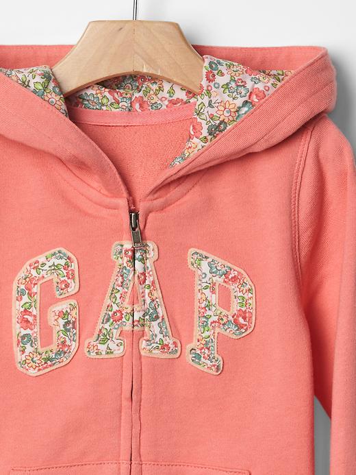GAP big logo zip hoodie キラキラ 平成 ピンク Women's Sweatshirts GAP Logo Full Zip Hoodie Sizzling