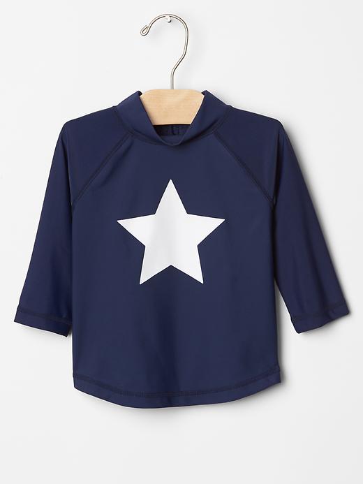 1 of 8 showing, with the color dark night of product Star rashguard