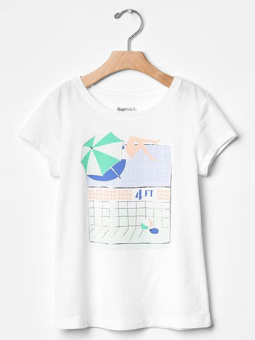 1 of 8 showing, with the color white of product Graphic tee