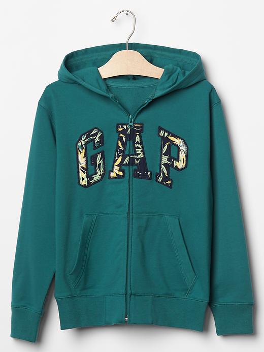 1 of 8 showing, with the color balsam of product Logo zip hoodie