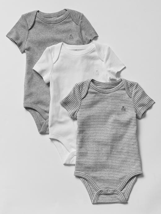 View large product image 1 of 1. Favorite short-sleeve bodysuit (3-pack)