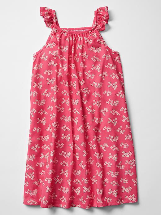 1 of 8 showing, with the color CORAL of product Printed flutter nightgown