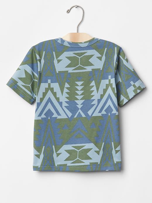 2 of 8 showing, with the color blue combo of product Printed pocket tee