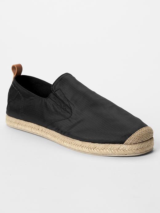 1 of 8 showing, with the color true black of product Espadrille slip-ons