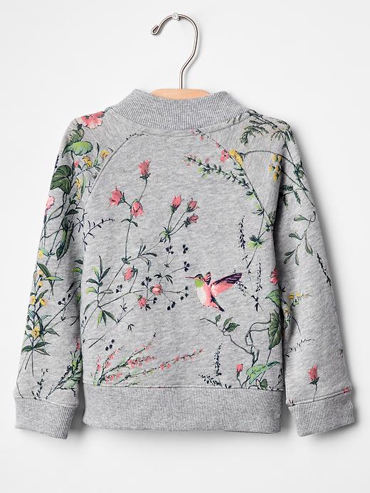 2 of 8 showing, with the color heather grey of product Hummingbird bomber jacket