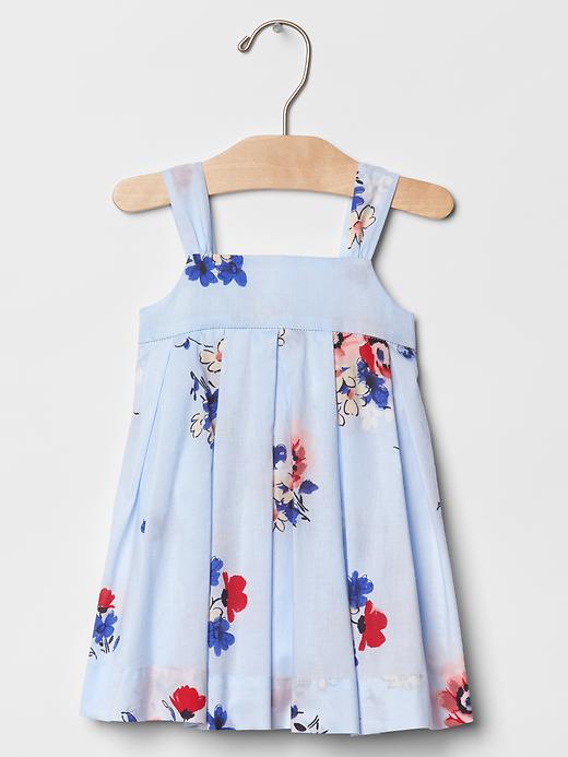 1 of 8 showing, with the color floral of product Pleated floral dress