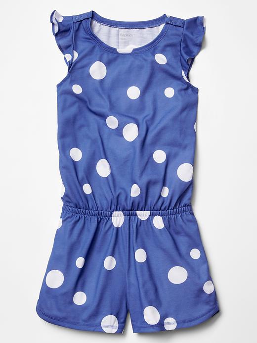 1 of 8 showing, with the color dark wisteria of product Flutter printed sleep romper