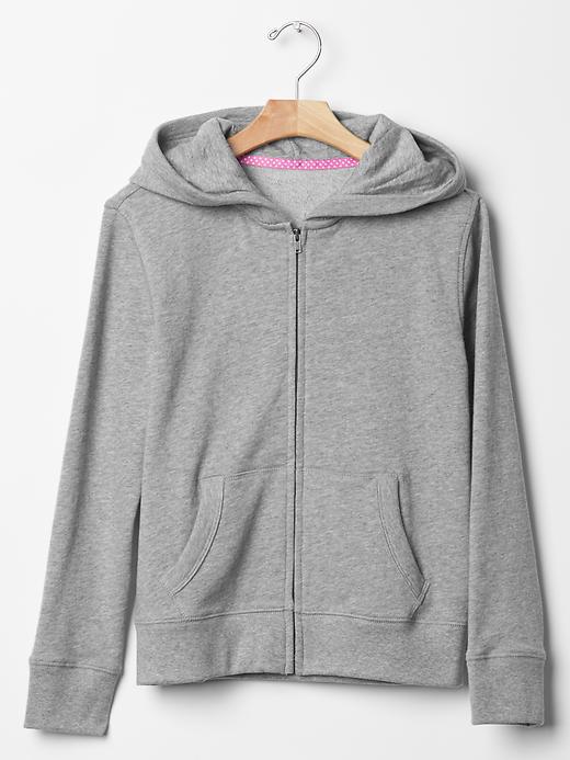 1 of 8 showing, with the color grey heather of product Gym zip hoodie
