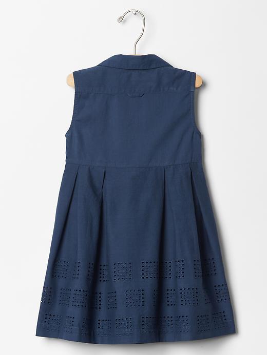 2 of 8 showing, with the color night of product Square eyelet tank shirtdress