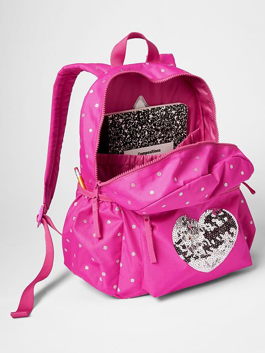 2 of 8 showing, with the color pink of product Printed junior backpack