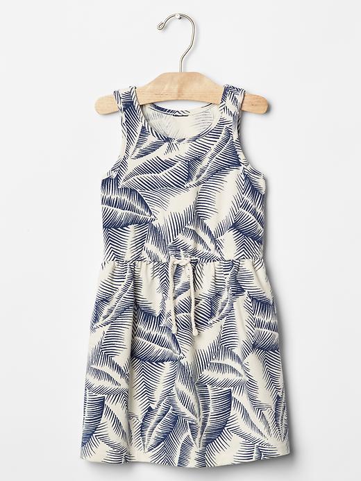 1 of 8 showing, with the color snow cap of product Tropical leaf tank dress