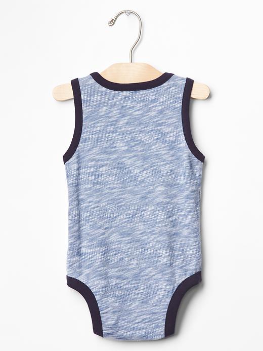 2 of 8 showing, with the color cornflower of product Patch-pocket tank bodysuit
