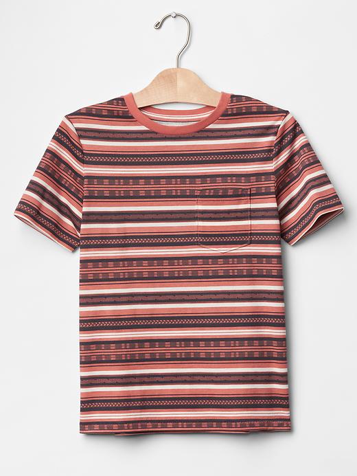 1 of 8 showing, with the color summer coral of product Printed pocket tee