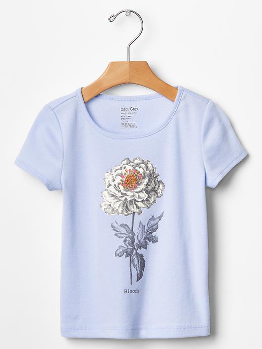 1 of 8 showing, with the color PURE BLUE V2 of product Graphic tee
