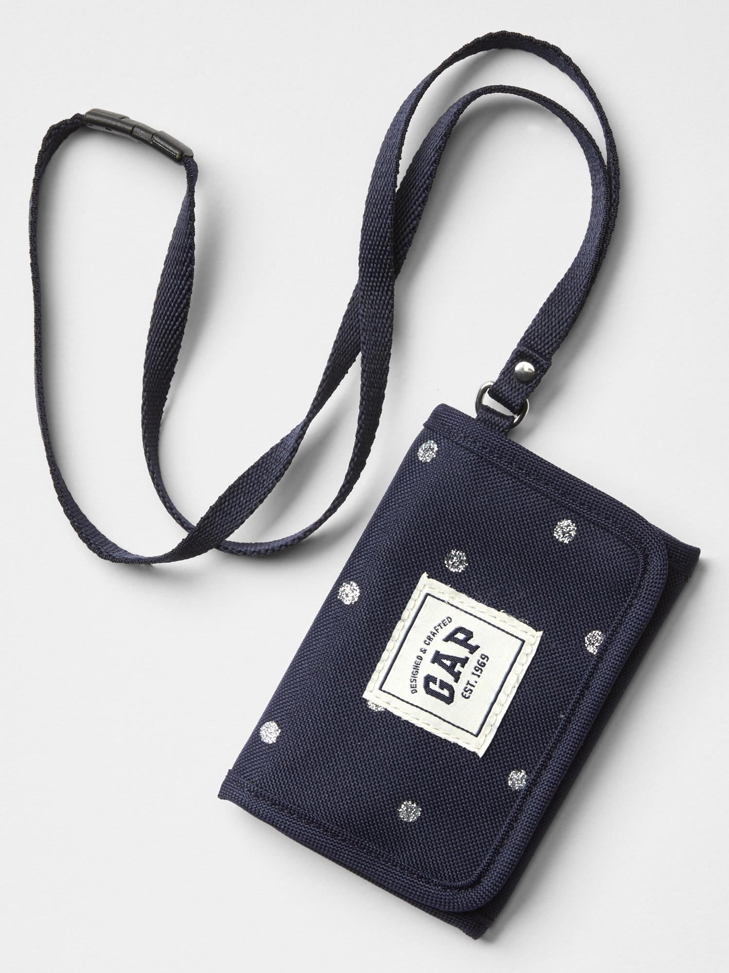 Tri-fold printed string wallet | Gap