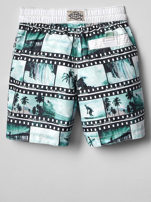 2 of 8 showing, with the color gun powder of product Surf film swim trunks