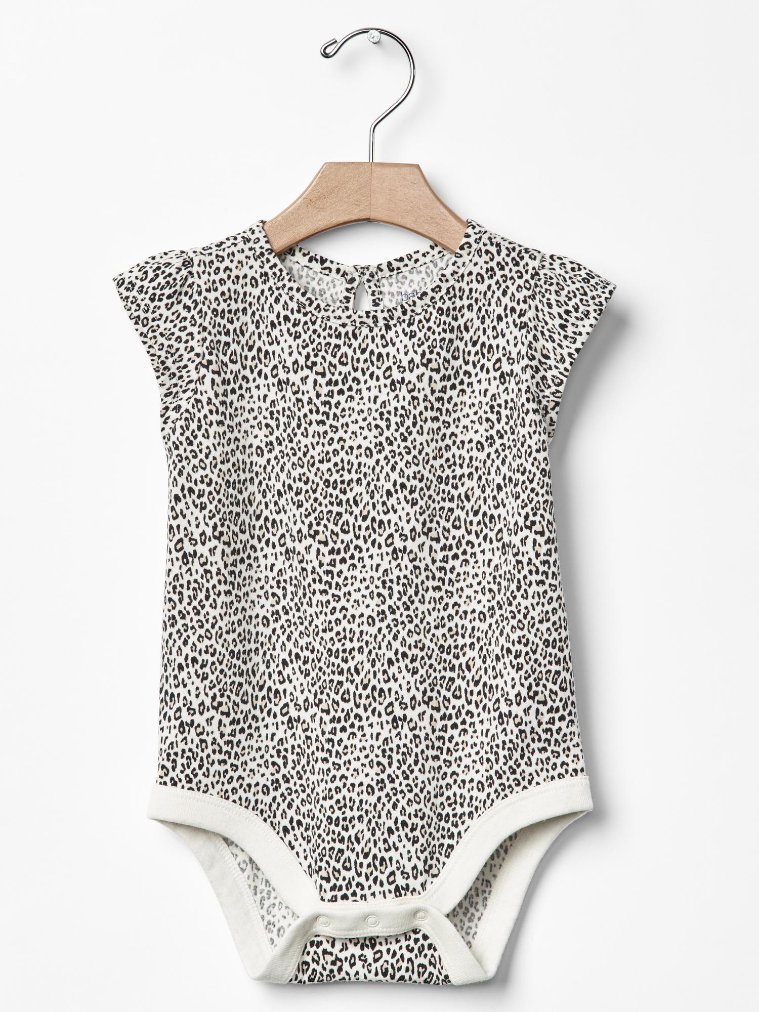 Leopard print bodysuit Gap