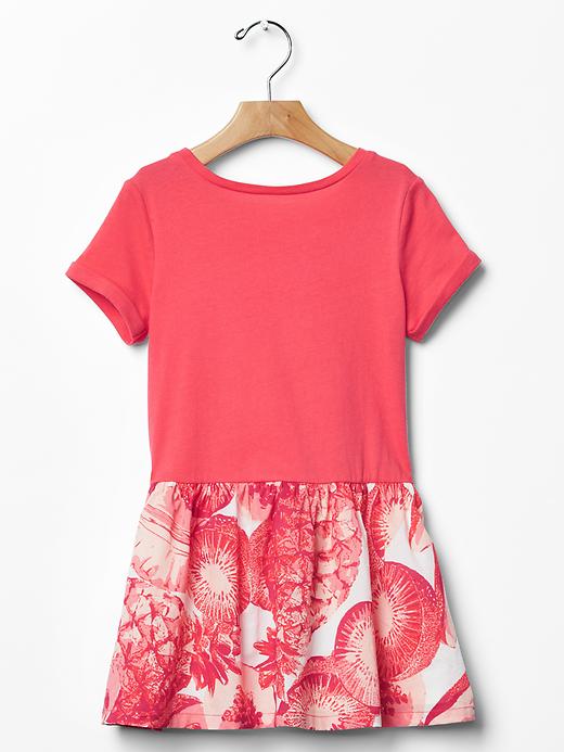 2 of 8 showing, with the color rose bush of product Photo-real fruit mix-fabric dress